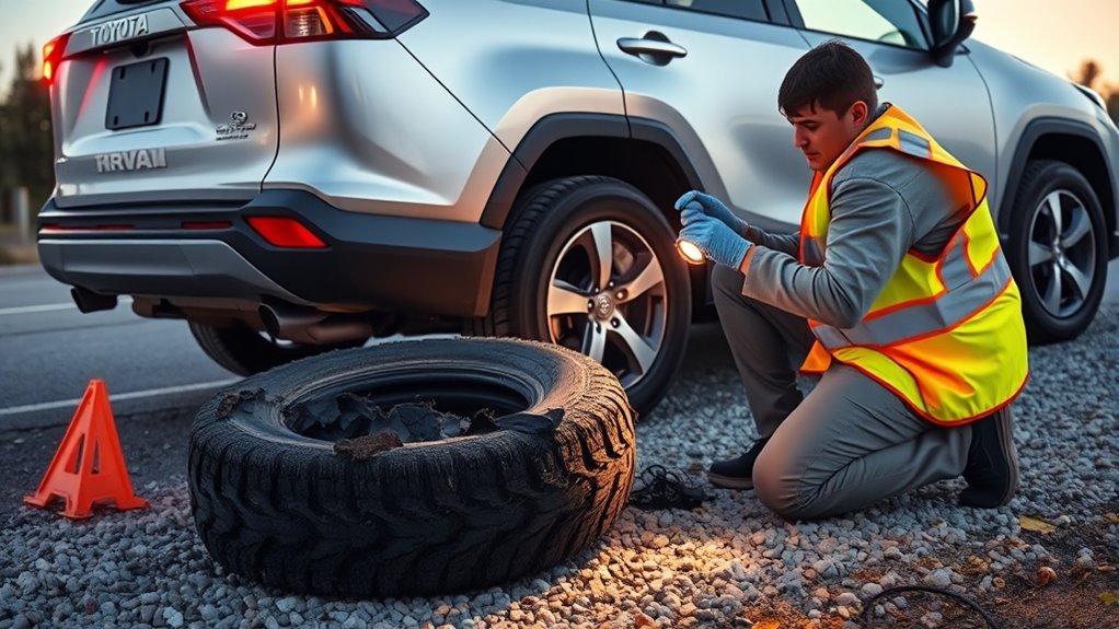 inspect tire for damage