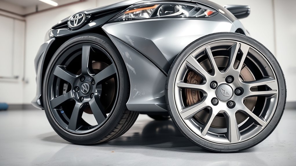 inspect wheels for damage