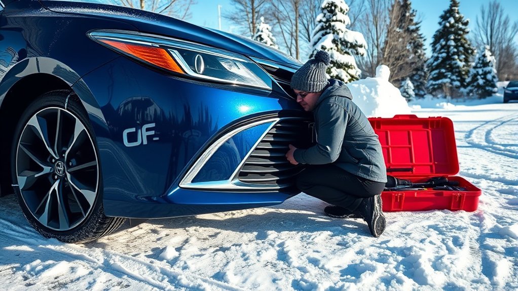 installing snow chains correctly