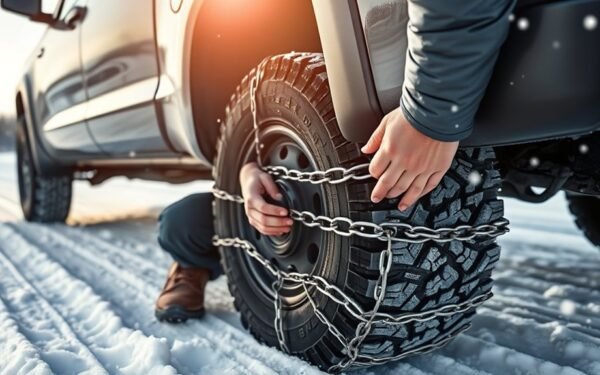 installing tire chains properly