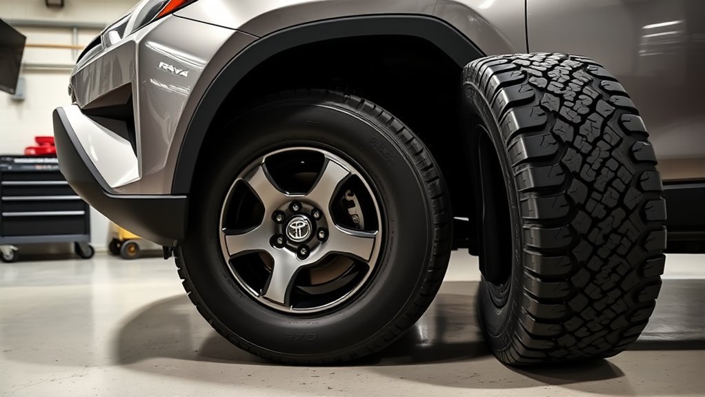 larger tires may cause complications