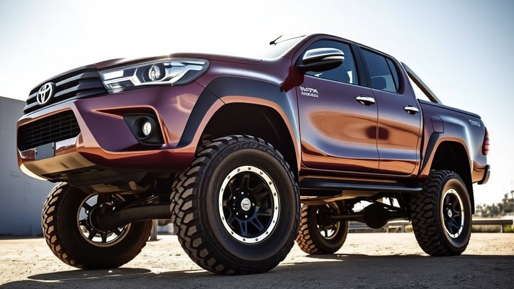 lifted hilux tire size