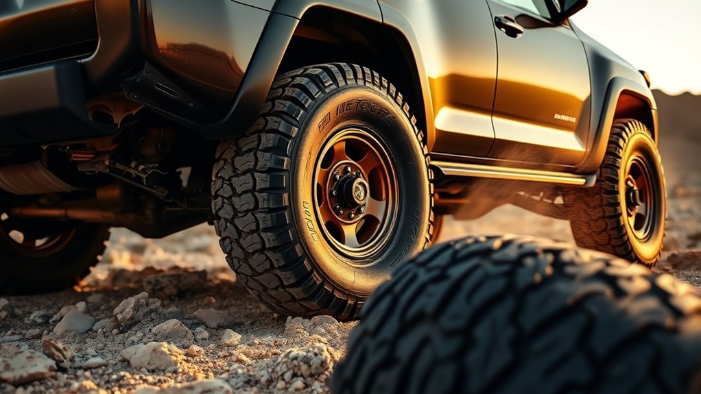Load E all-terrain tire sidewall strength considerations for a Toyota 4Runner