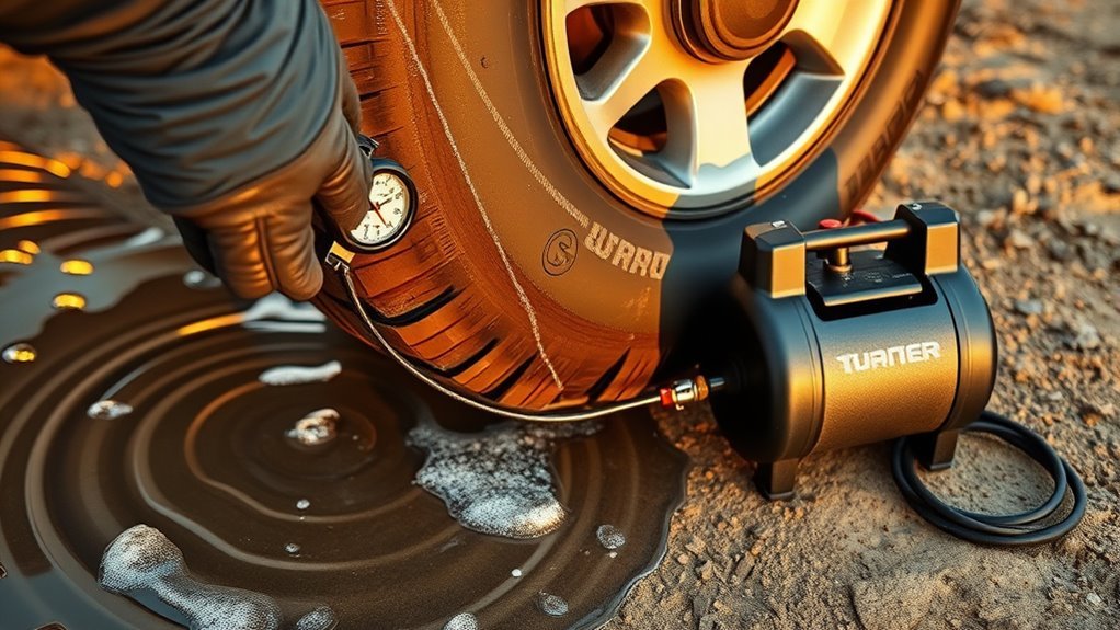 locate and repair tire leak