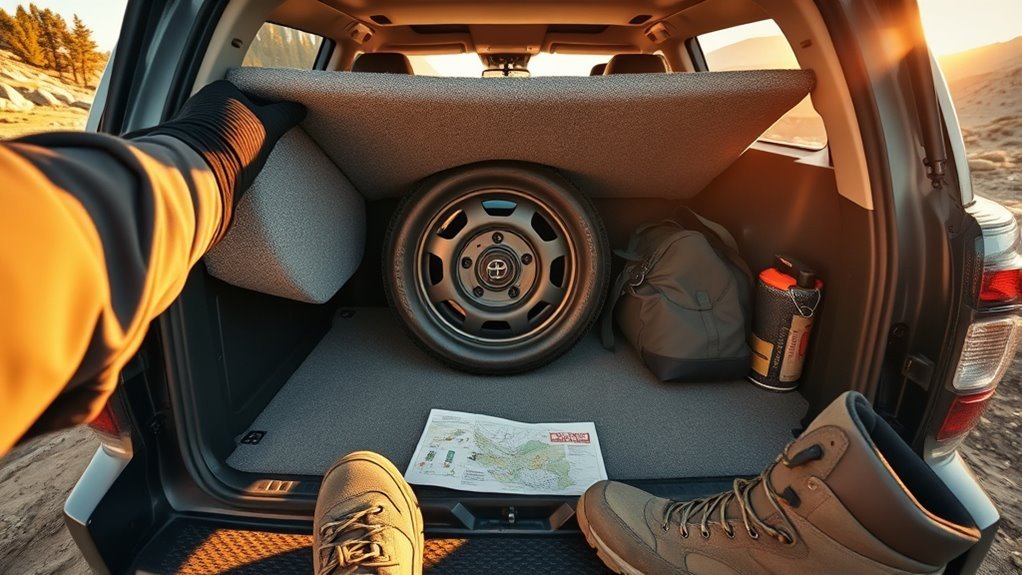 locate spare tire tools