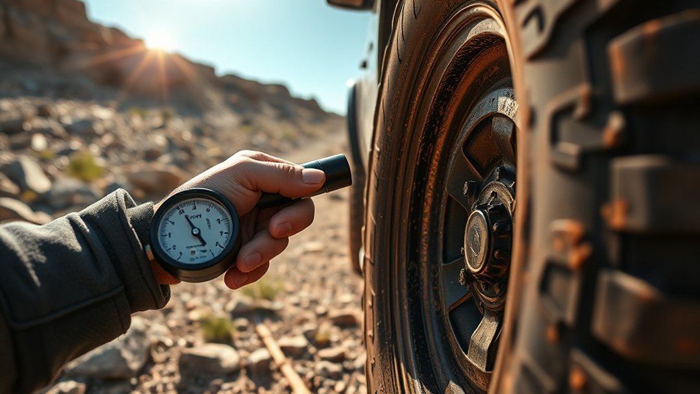 maintain proper tire pressure