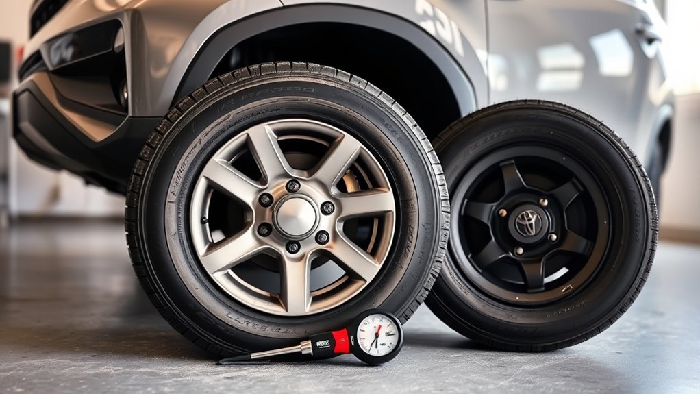 maintain proper tire pressure
