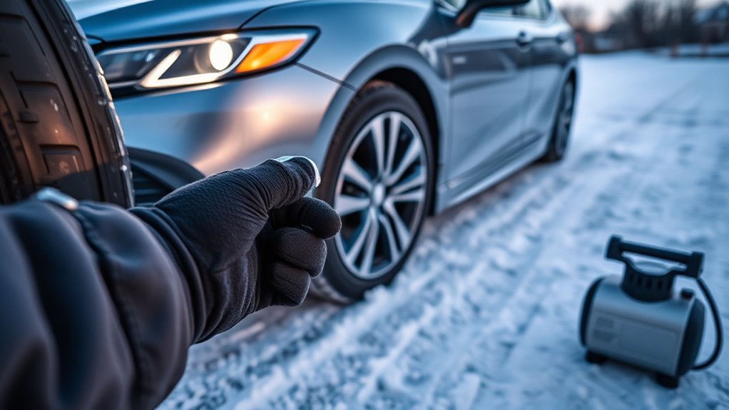 maintain winter tire pressure