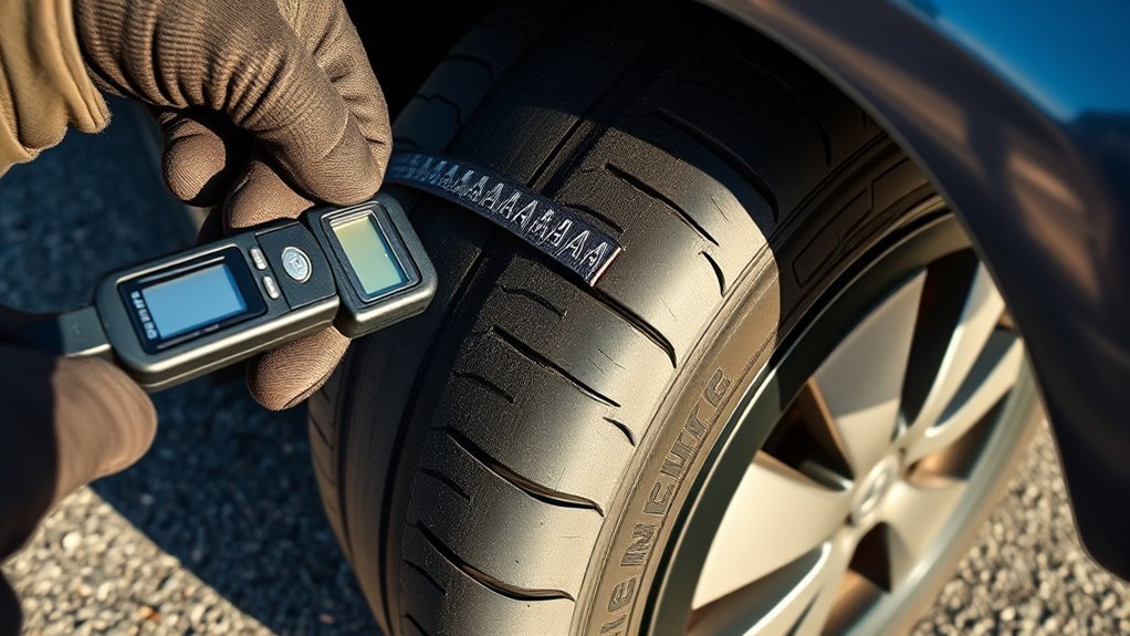 measure tire pressure regularly