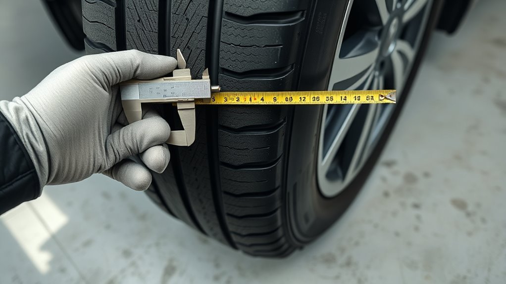 measure tire width accurately