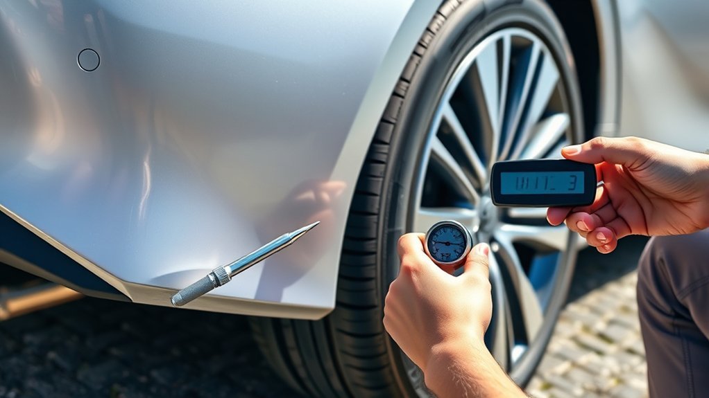 measuring tire pressure correctly