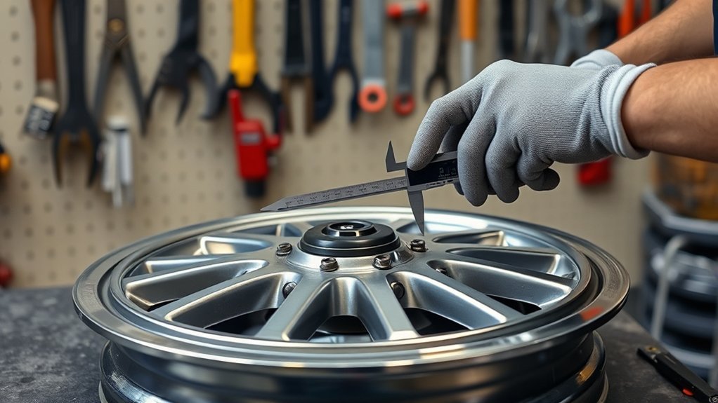 measuring wheel offset accurately