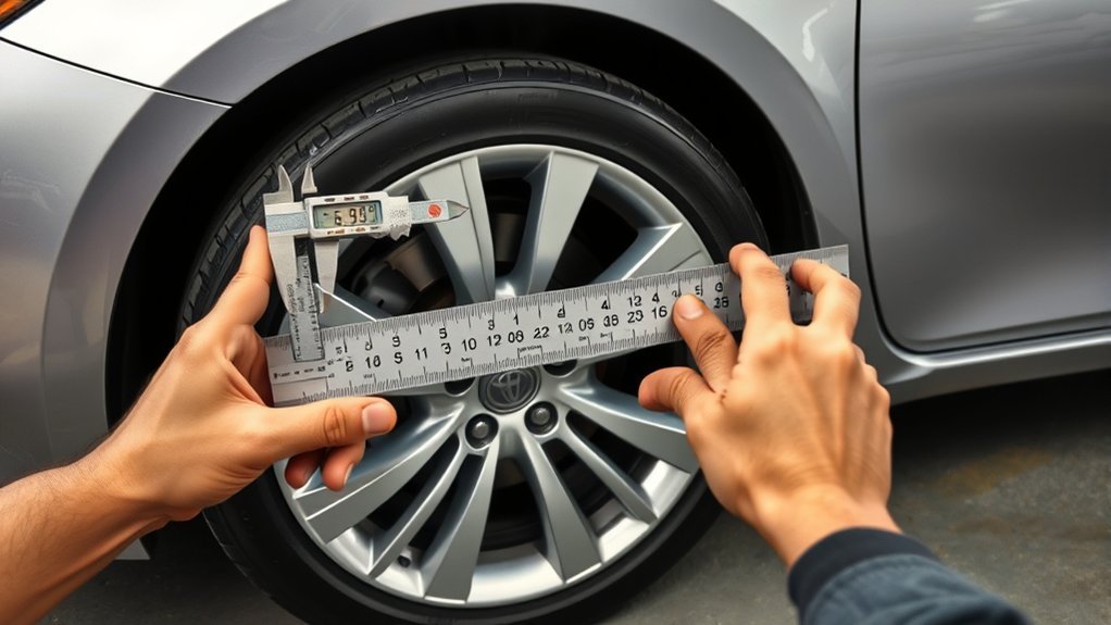 measuring wheel size accurately