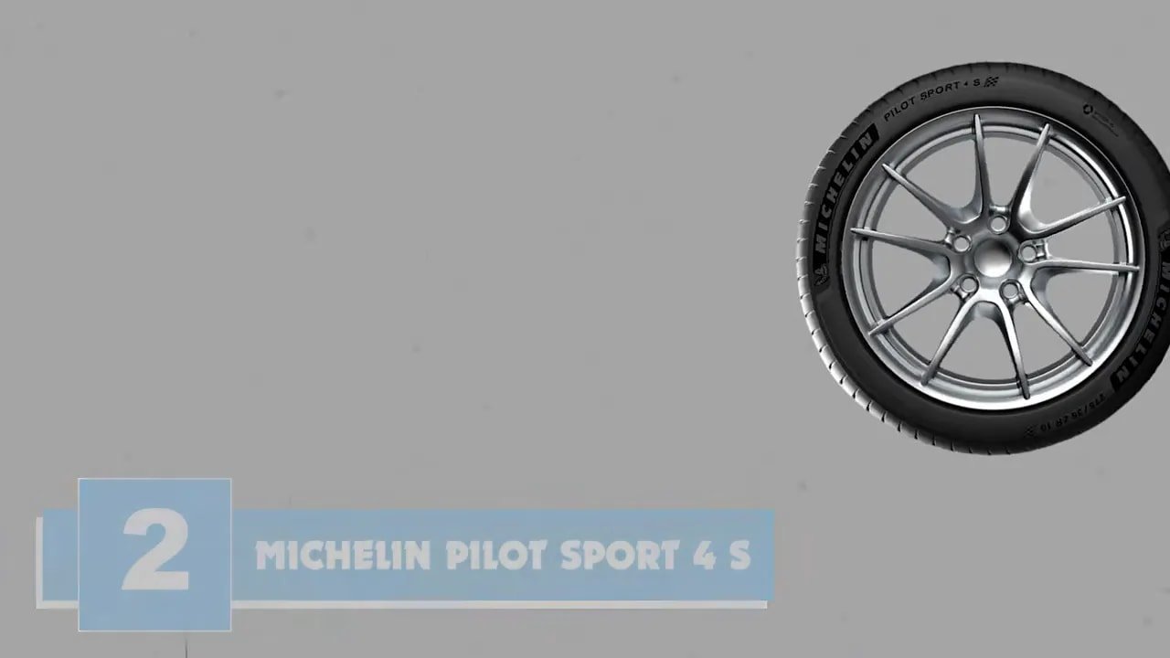 Michelin Pilot Sport 4 S tire and wheel shown for the #2 pick