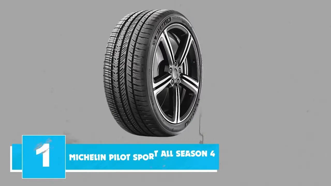 Michelin Pilot Sport All Season 4 tire sidewall and tread image