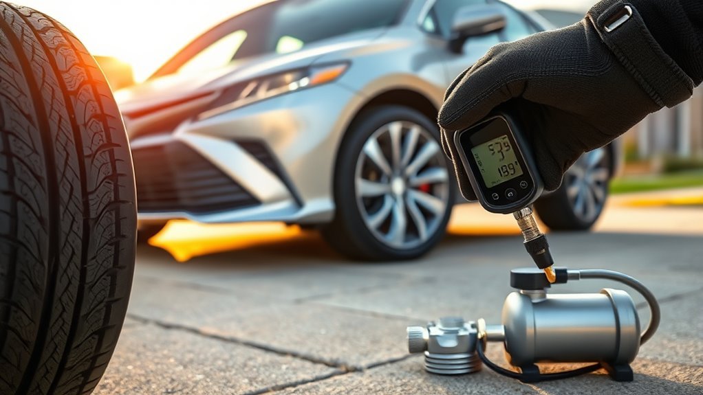 monitor tire pressure regularly