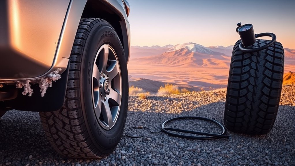 monitor tire pressure regularly