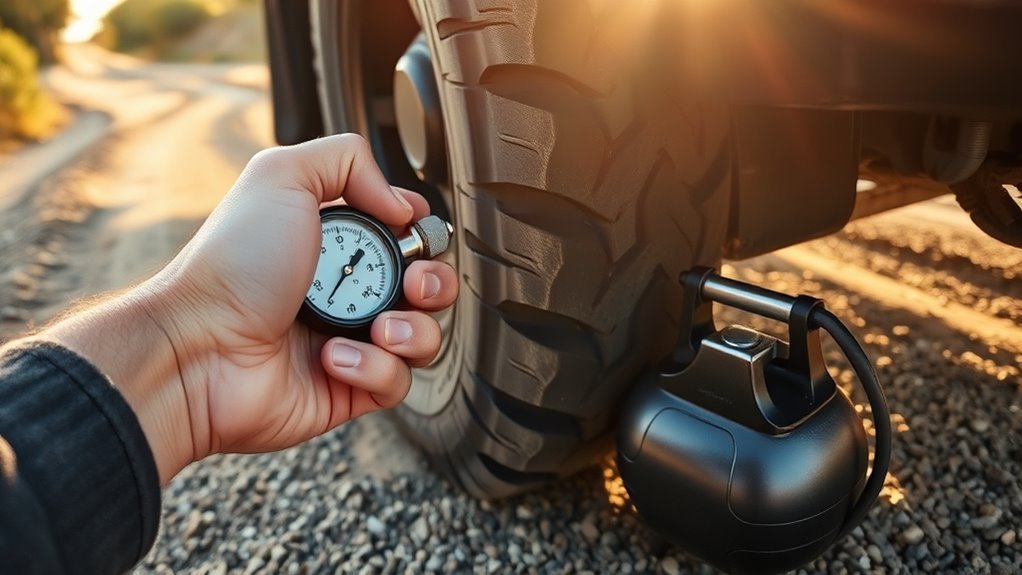 monthly tire pressure check