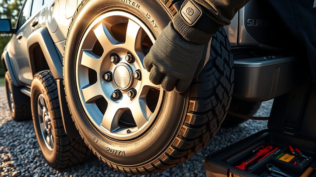mount full size spare