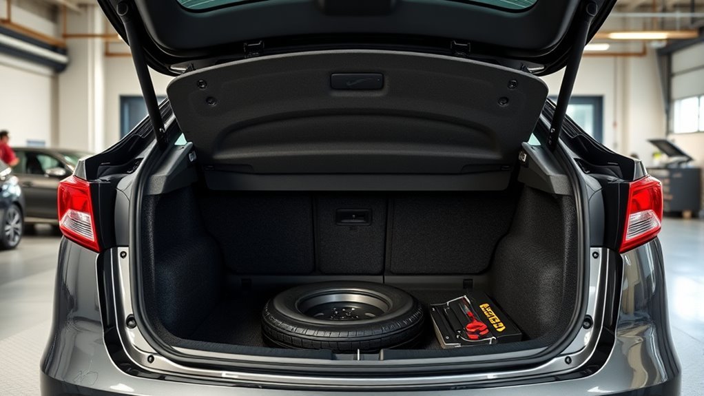 no traditional spare tire