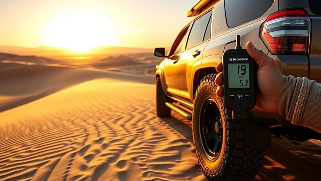 optimal sand tire pressure