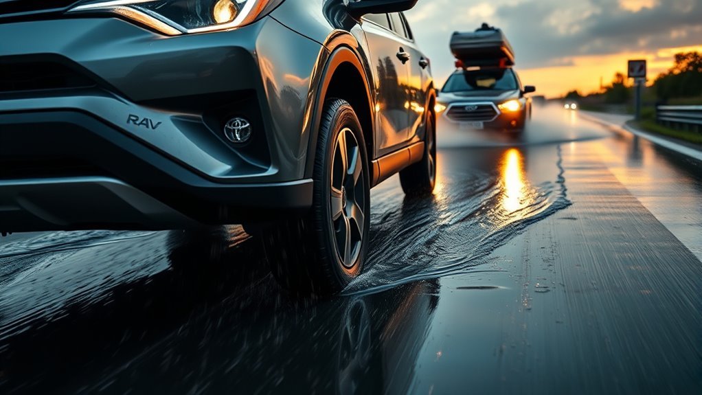 optimize rav4 for hydroplaning safety