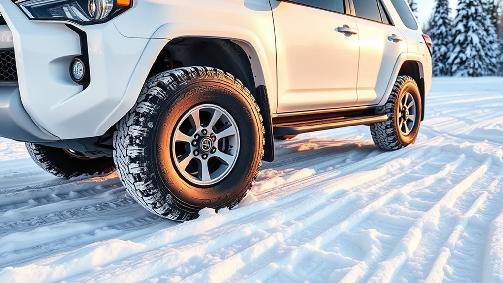 optimize tire pressure snow
