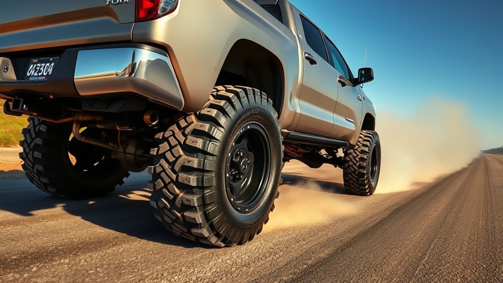 oversized tires increase braking distance
