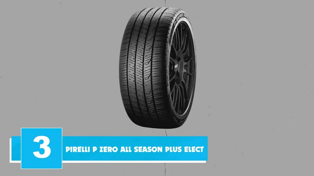 Pirelli P Zero All Season Plus Elect EV tire shown in studio