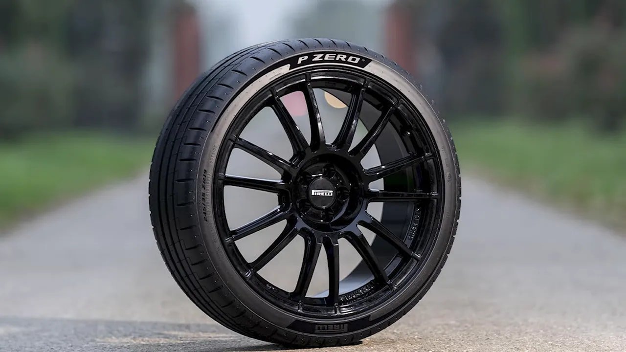 Pirelli P Zero UHP summer tire with black performance wheel