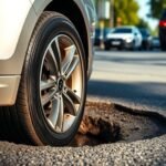 pothole impact may misalign