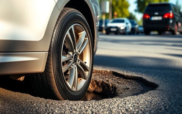 pothole impact may misalign