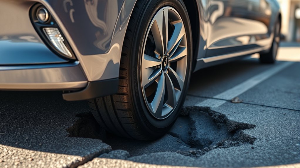 pothole impacts wheel alignment