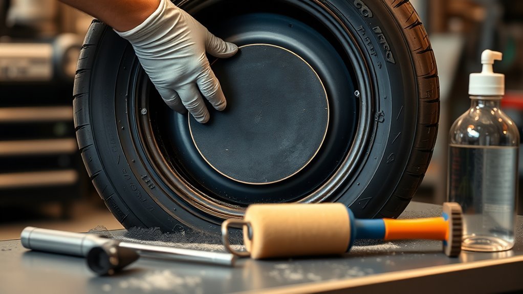 professional tire repair process