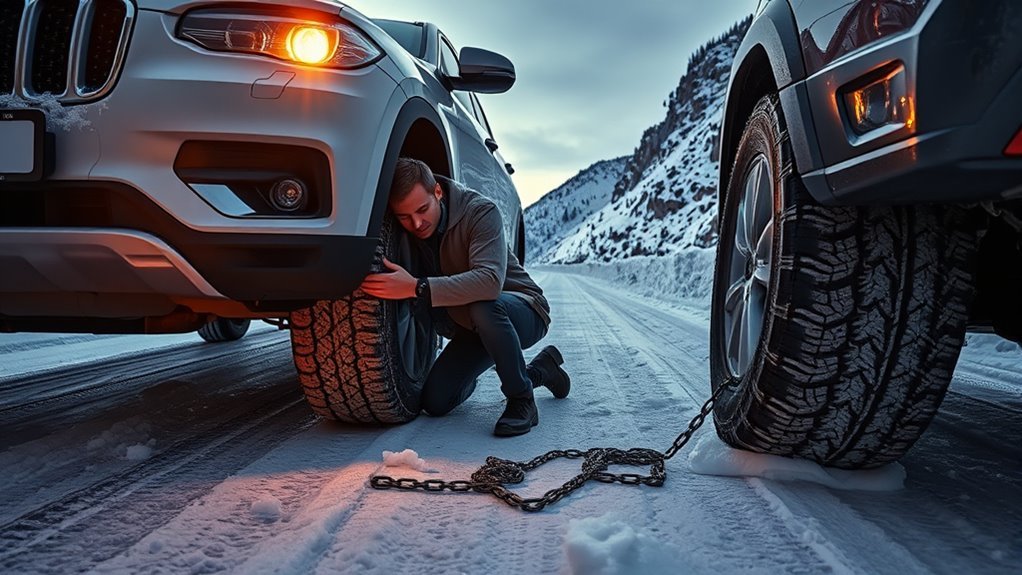 proper tire chain installation