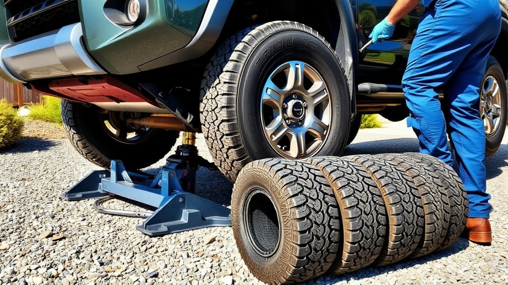 proper tire rotation method