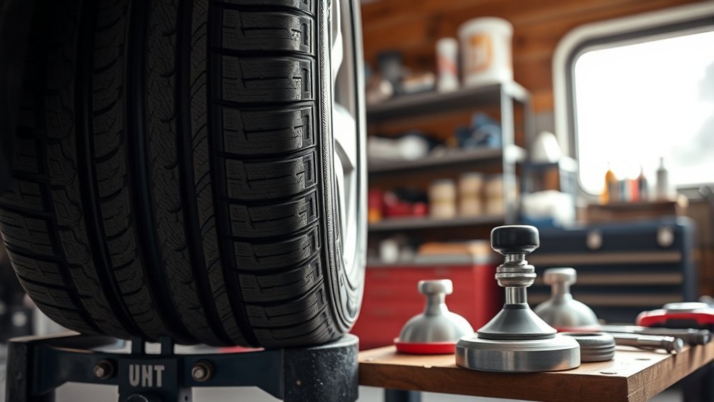 rechecking tire balance after adding wheel weights