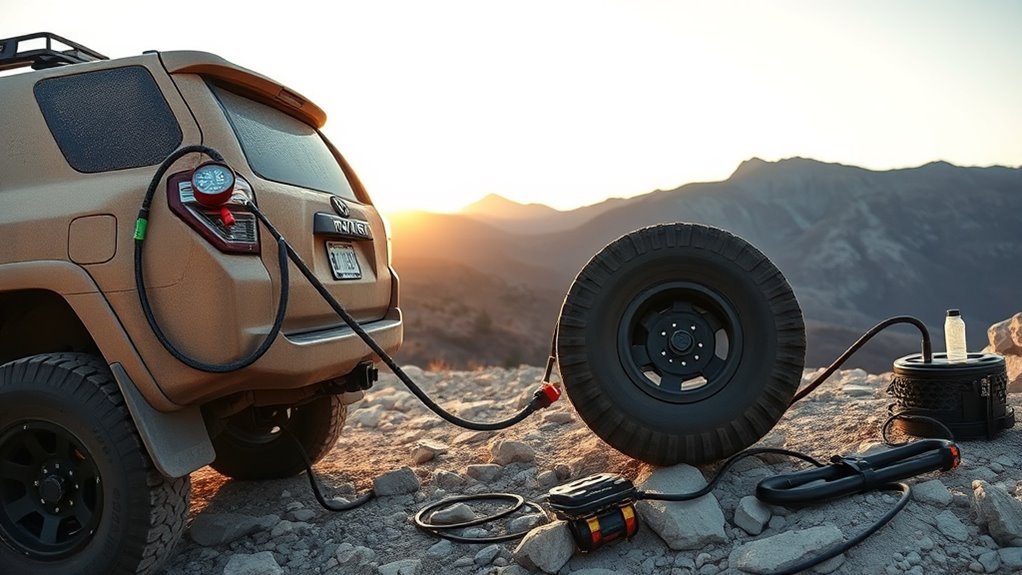 reinflate tires before asphalt