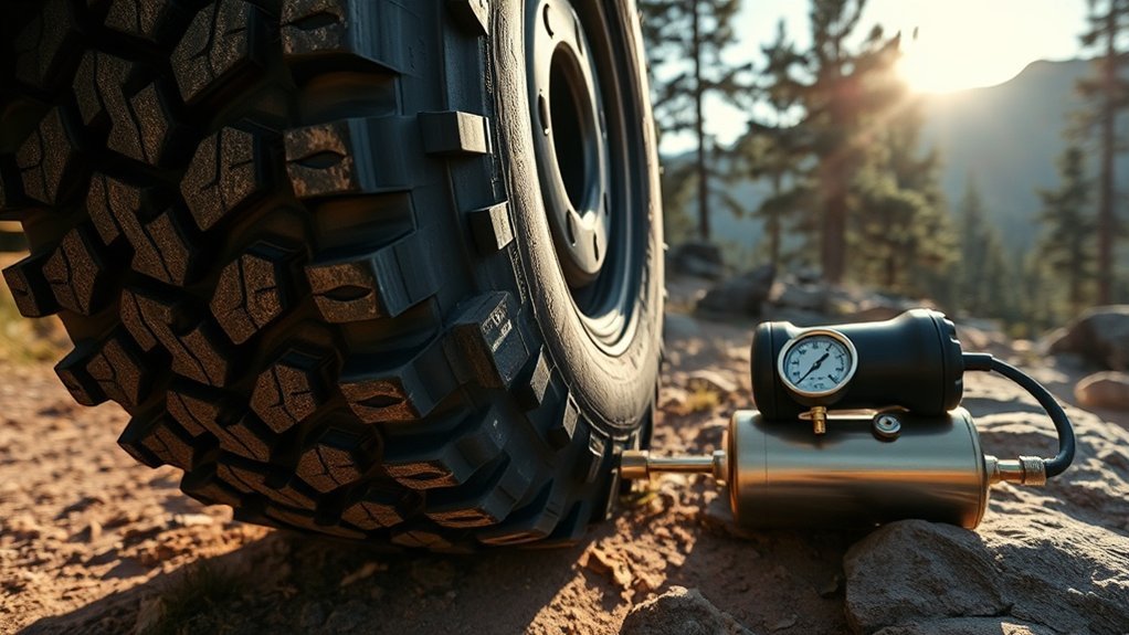 reinflate tires to recommended pressure