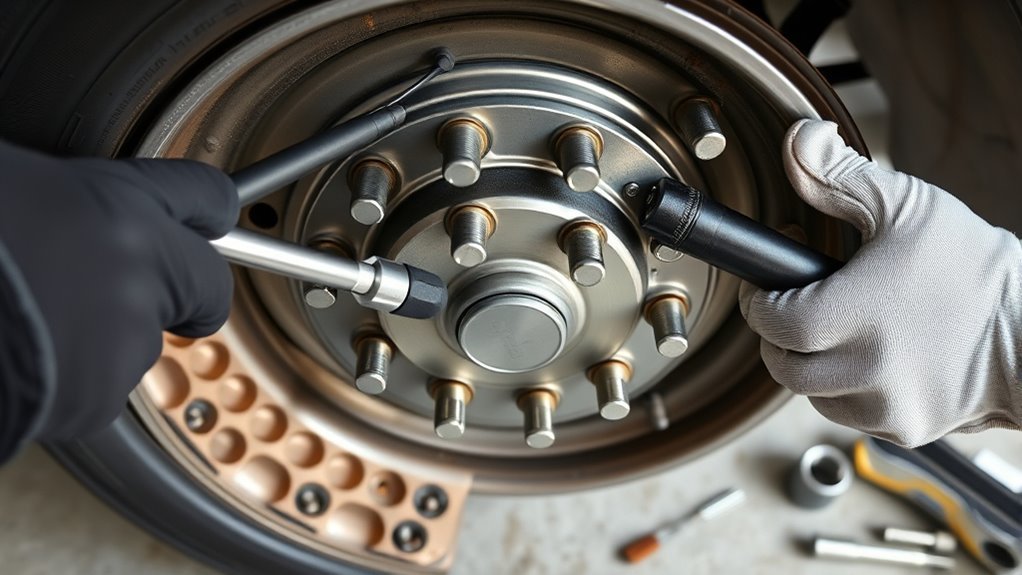 reinstall lug nuts securely