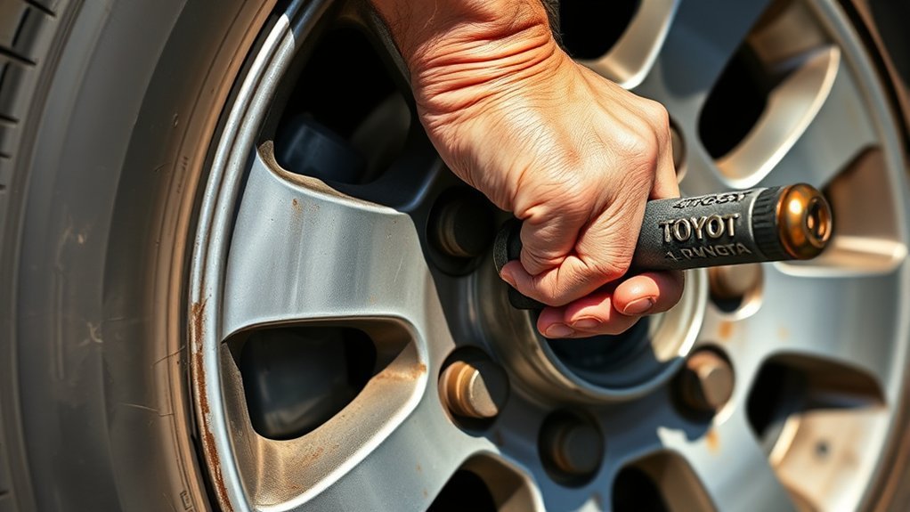 remove stuck lug nuts