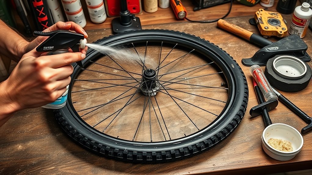 removing stubborn tire tips