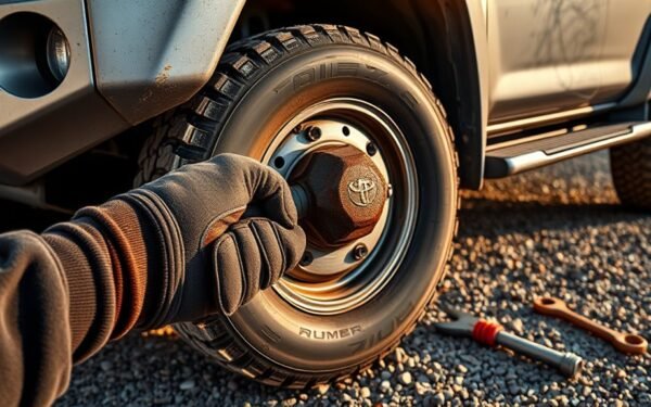 removing stuck lug nut