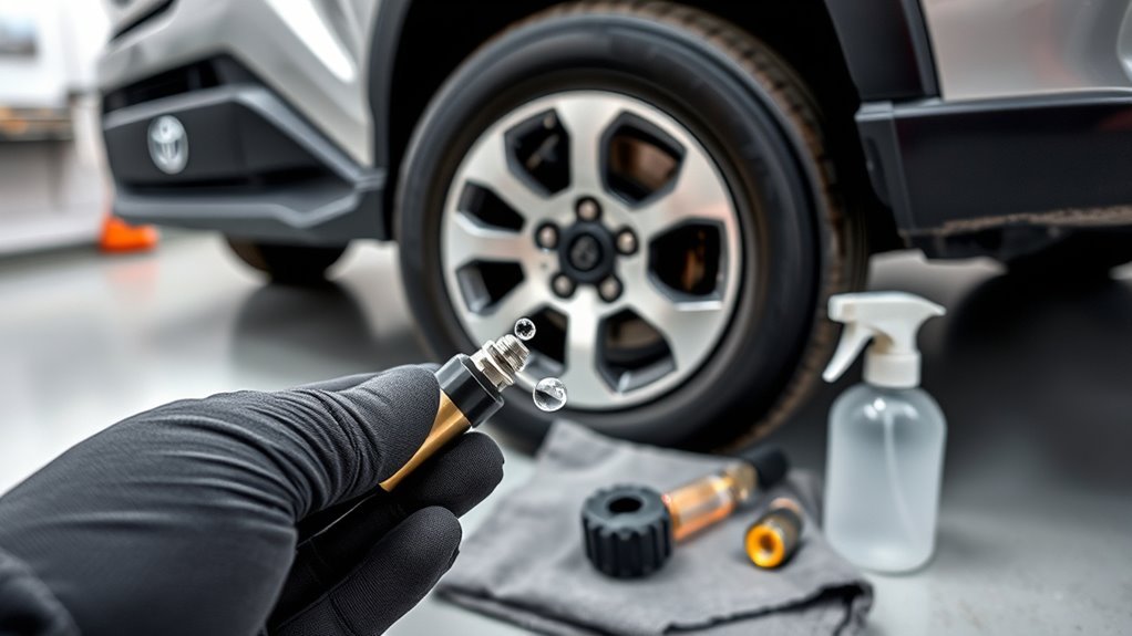 repair leaking tire valve