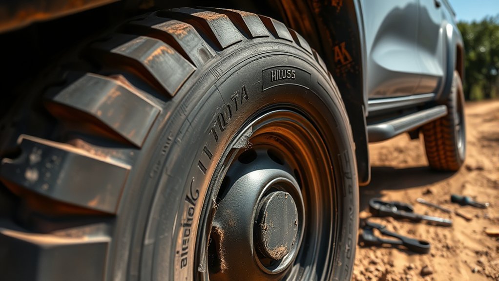 replace damaged tires immediately