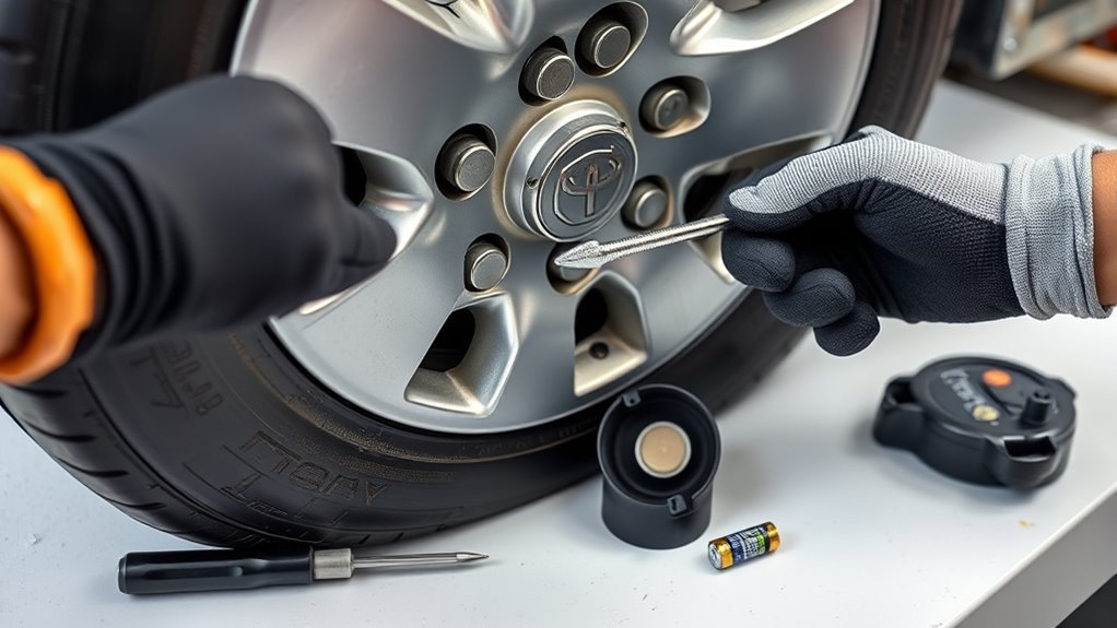 replace rav4 tpms battery