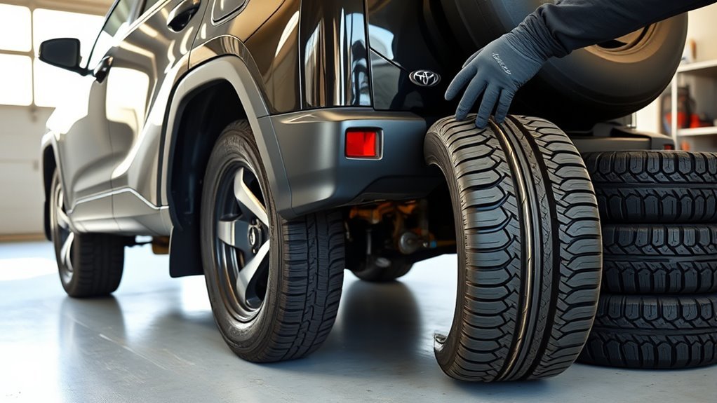 replace two tires safely