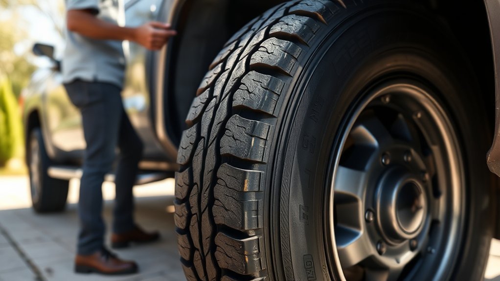 reputable used tire seller inspecting tires before installation