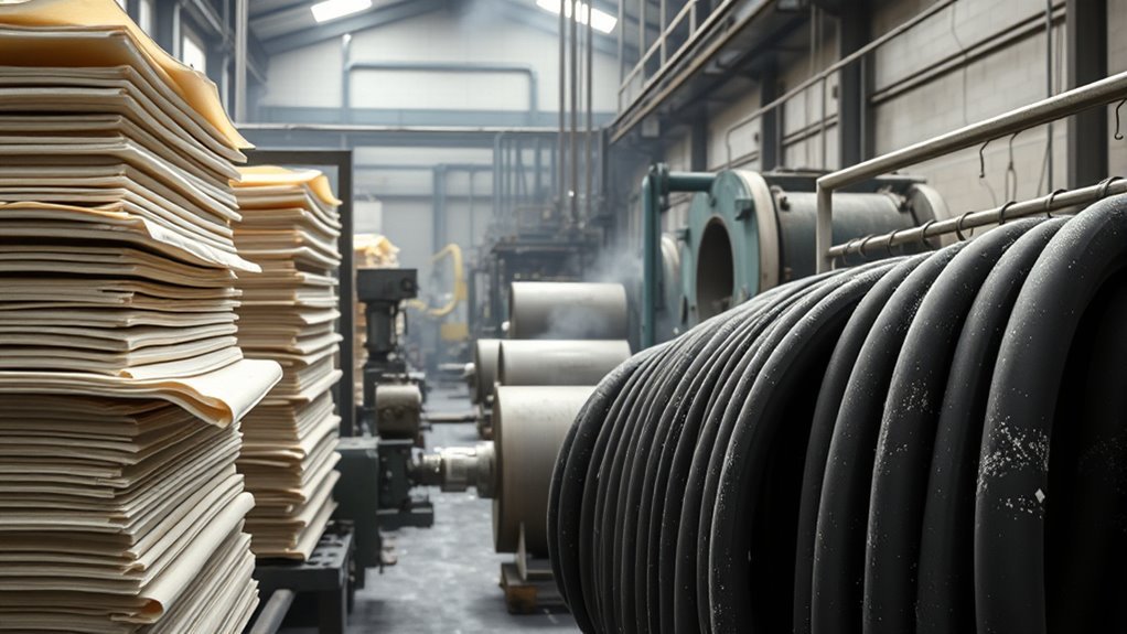 rubber processing for tubes