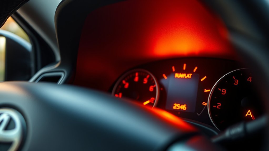 run flat tire damage signs